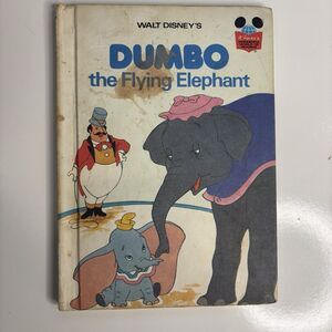 Vintage Walt Disney Dumbo The Flying Elephant Hardcover Book 1978 1st US Edition